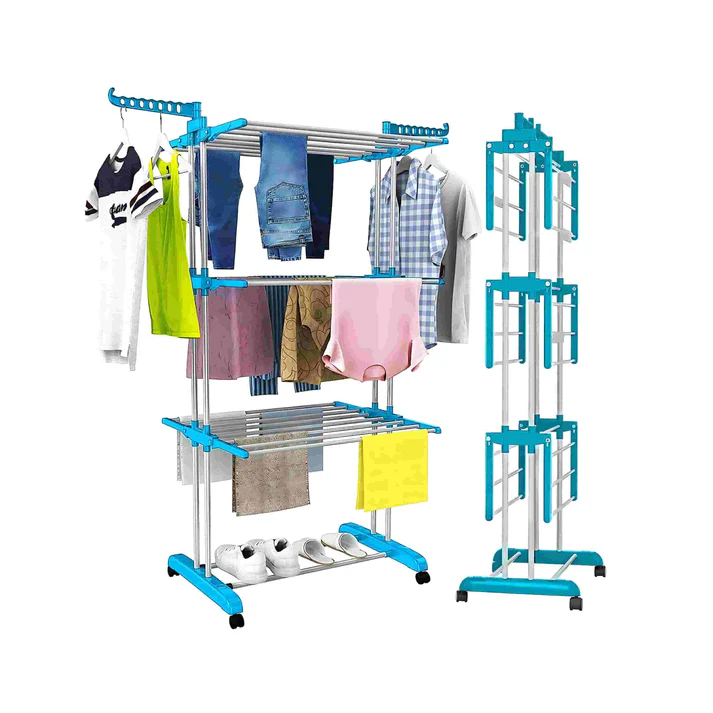 foldable plastic cloth drying stand