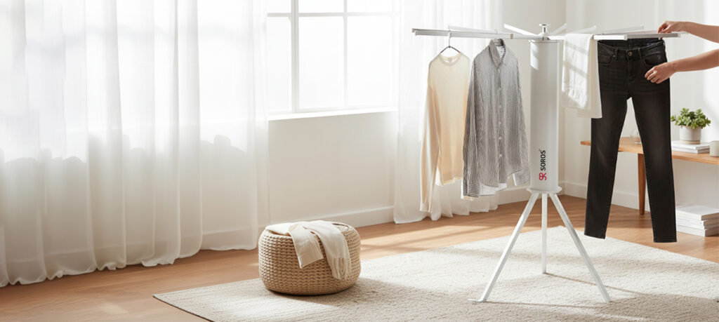 Soros cloth drying stand