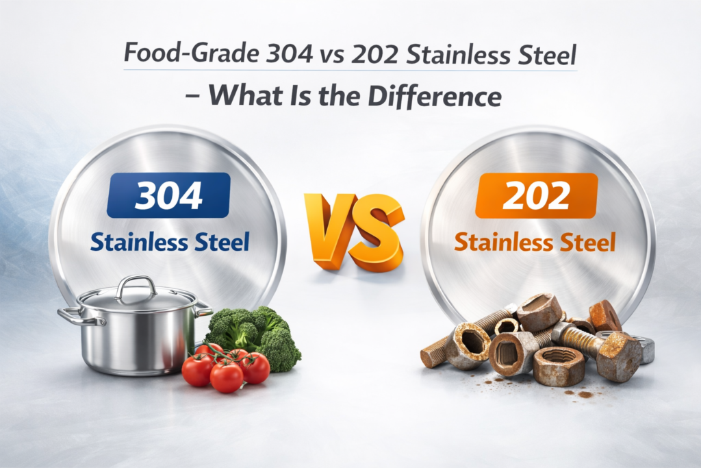 Food-Grade 304 vs 202 Stainless Steel