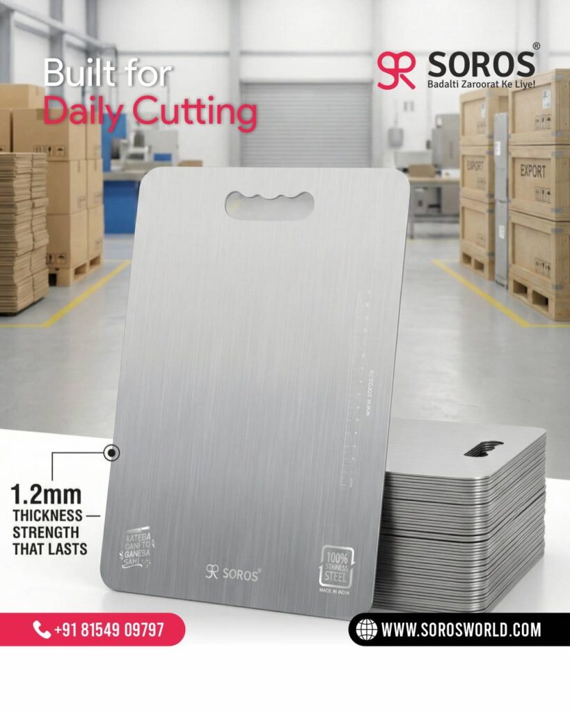 How to Choose the Right Stainless Steel Chopping Board Manufacturer in India for OEM & Bulk Supply