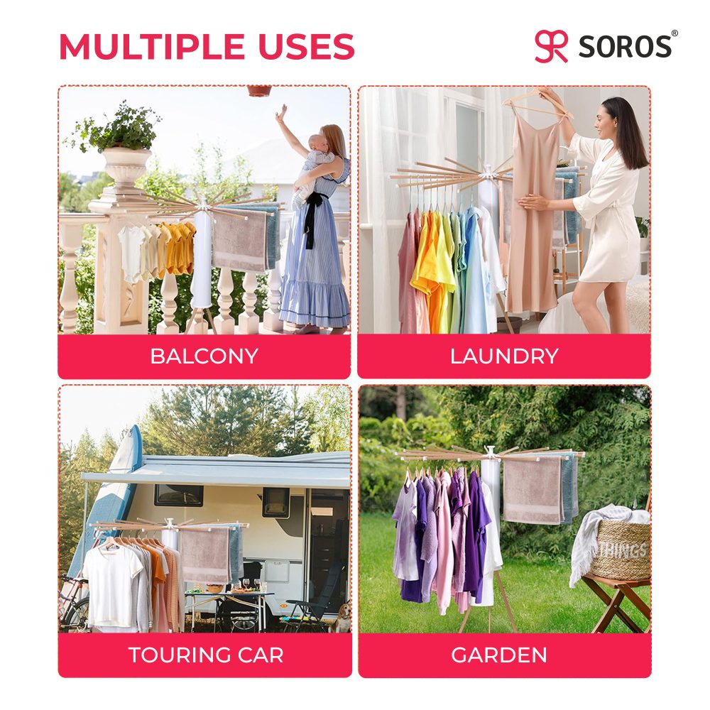 multiple use cloth drying stand